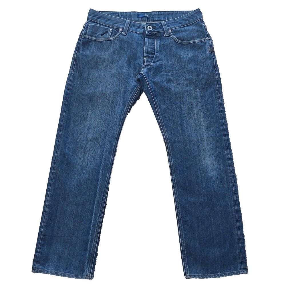 G Star Raw Jeans Mens 33x32 (Act. 33x29) Attacc Slim Straight Button Fly Denim